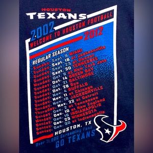 Houston Texans 10th Anniversary Season T-Shirt - Medium